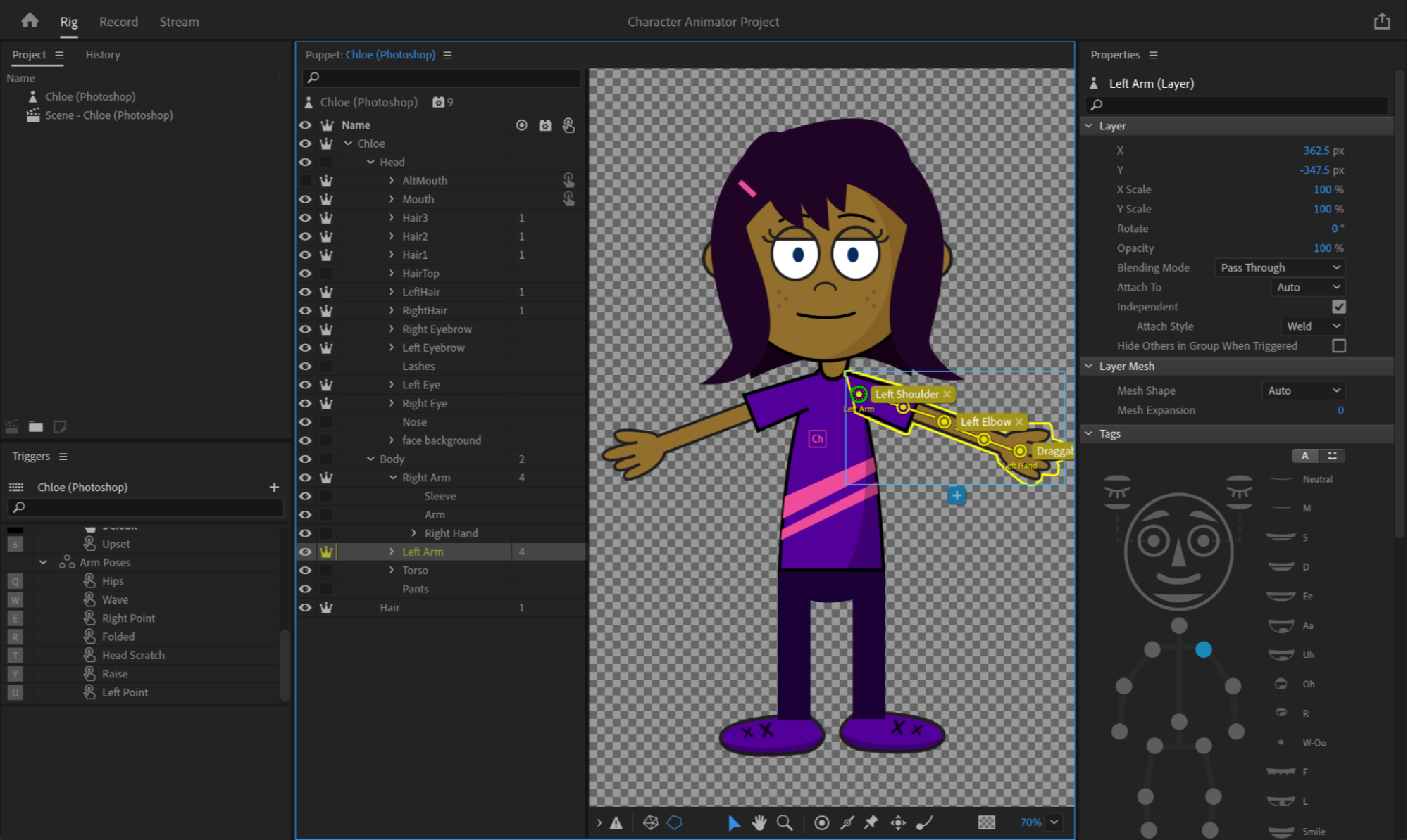Best animation software: Adobe Character Animator