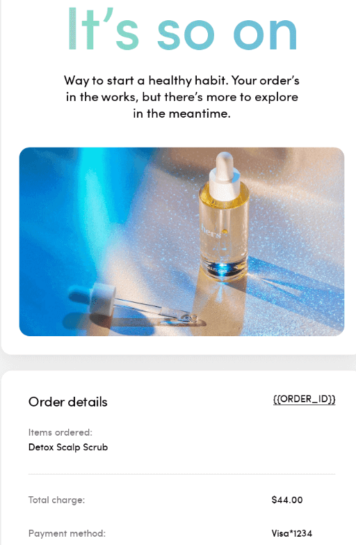 Transactional email - hims