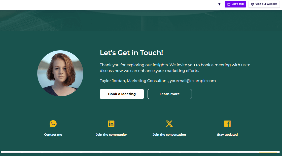 Marketing research proposal next steps slide example