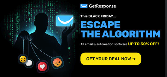 GetResponse Black Friday SaaS deal