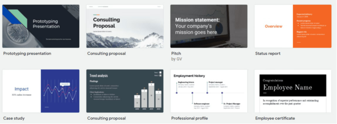 Free Google Slides templates