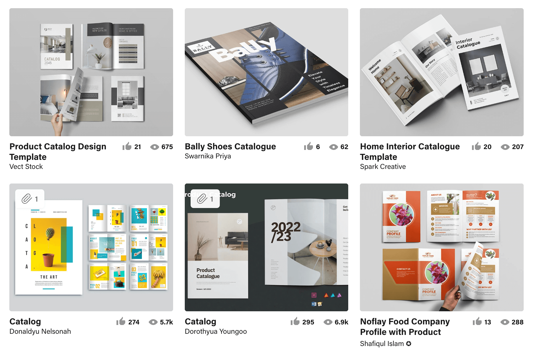 product catalogue marketing collateral example