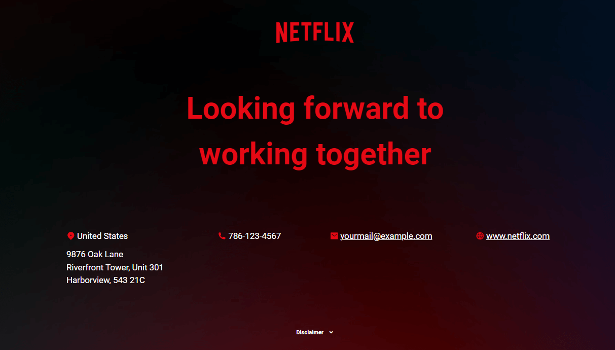Interactive Netflix culture deck next steps slide