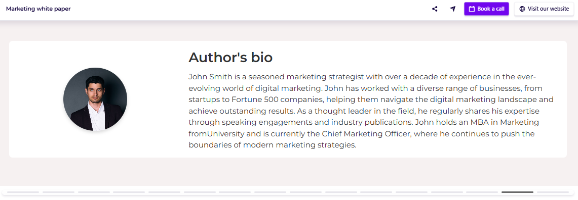 Marketing research proposal team slide example