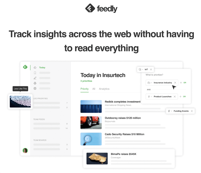 Feedly - AI pitch deck creation