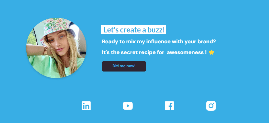 Influencer media kit next steps slide example