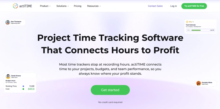 Best productivity tools - actiTIME