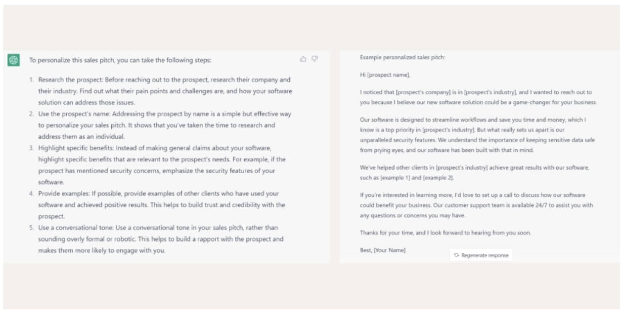 Ensure personalized communication with ChatGPT