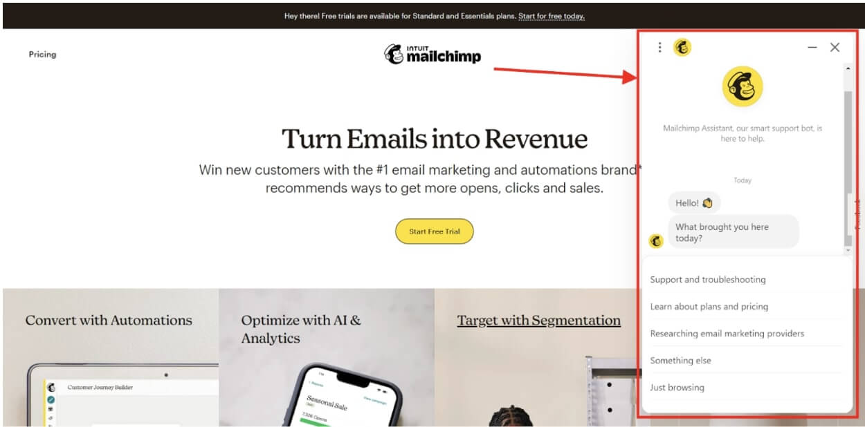 good example for proactive customer service