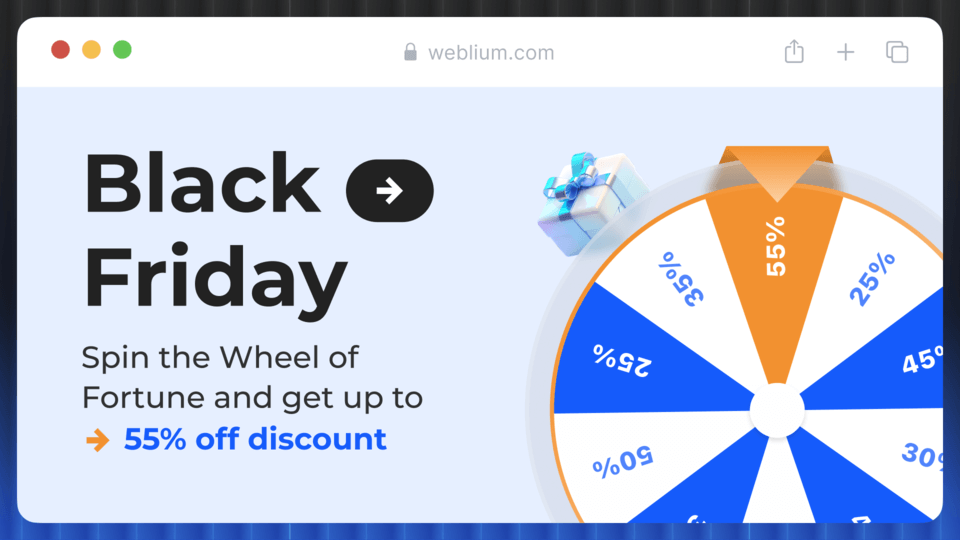 Weblium black friday saas deal