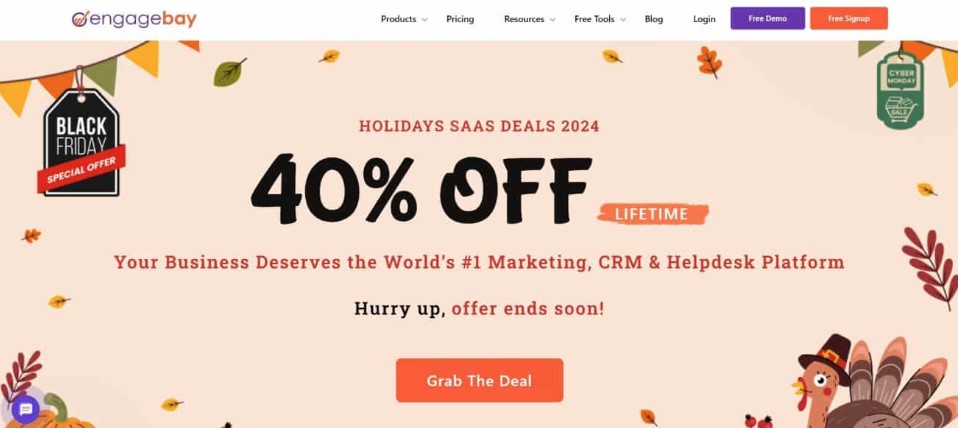 EngageBay Christmas SaaS deal