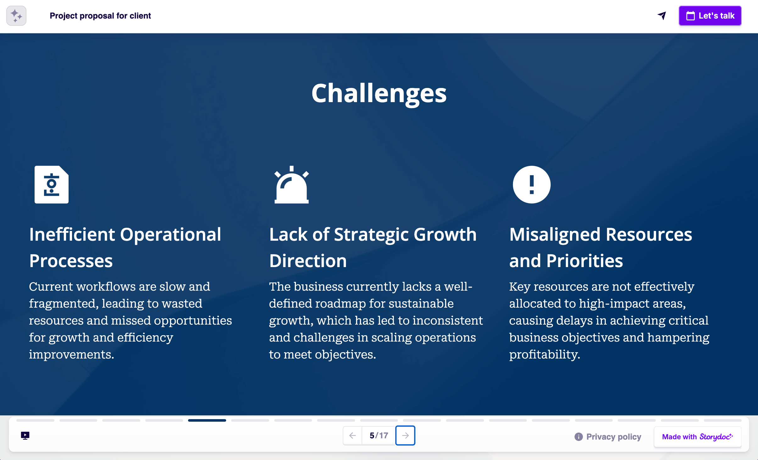 project proposal problem slide