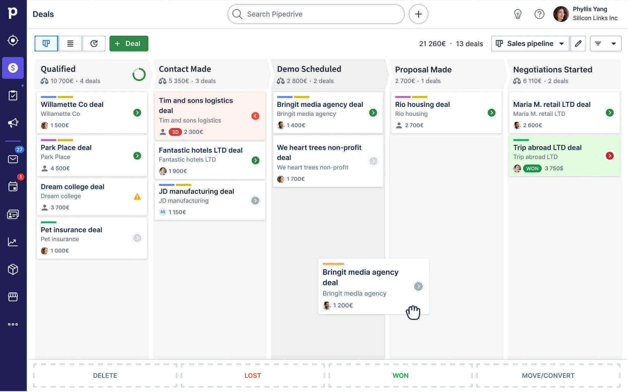 Best sales enablement tools - Pipedrive