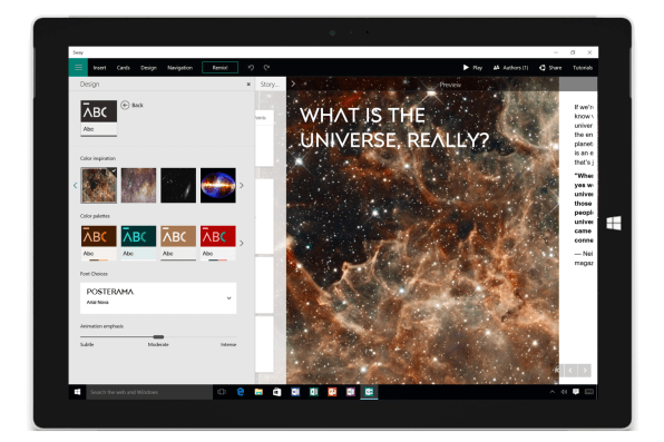 Microsoft Sway presentation maker