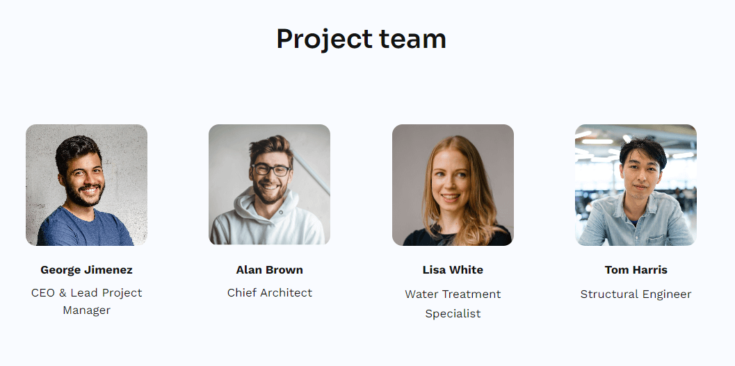 Engineering project proposal team slide example