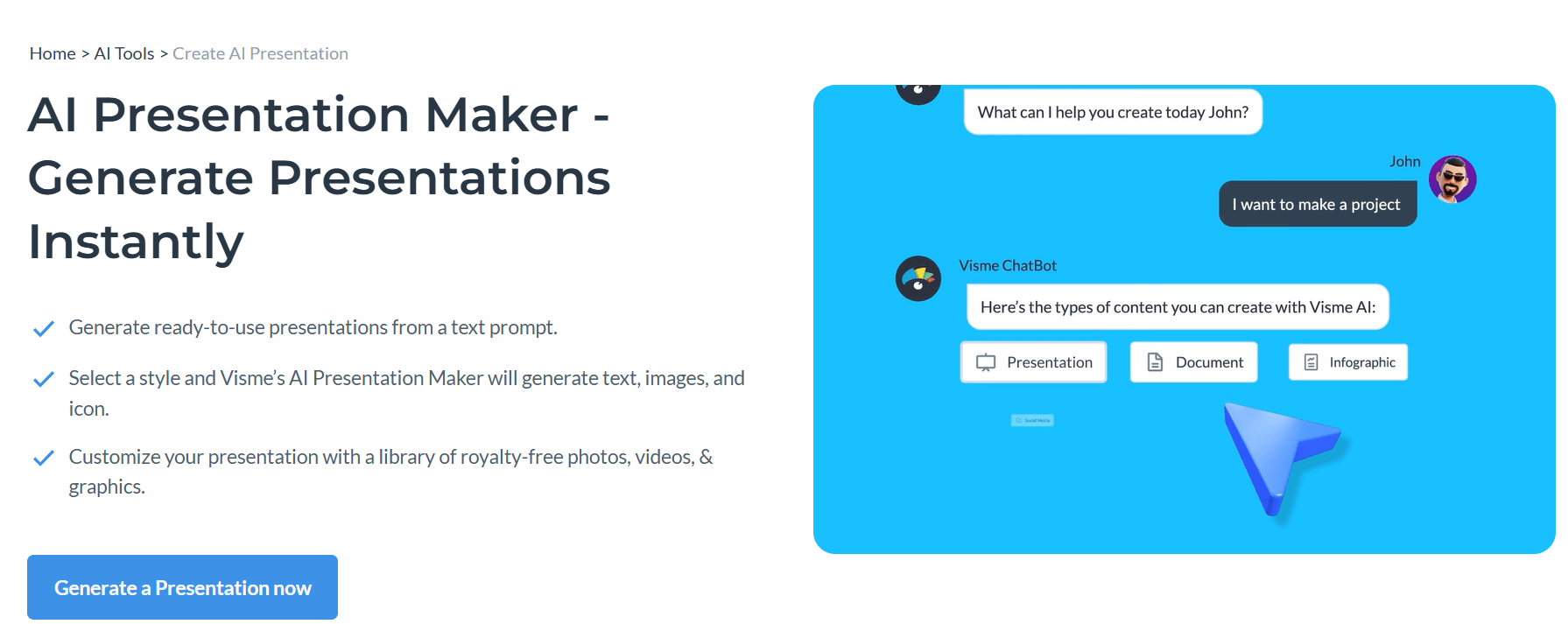 Beautiful.ai AI presentation generator