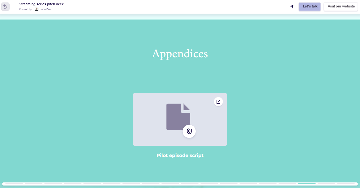 TV show pitch deck marketing and distribution plan example