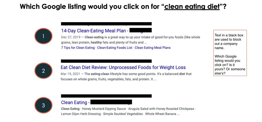 SEO exercise example