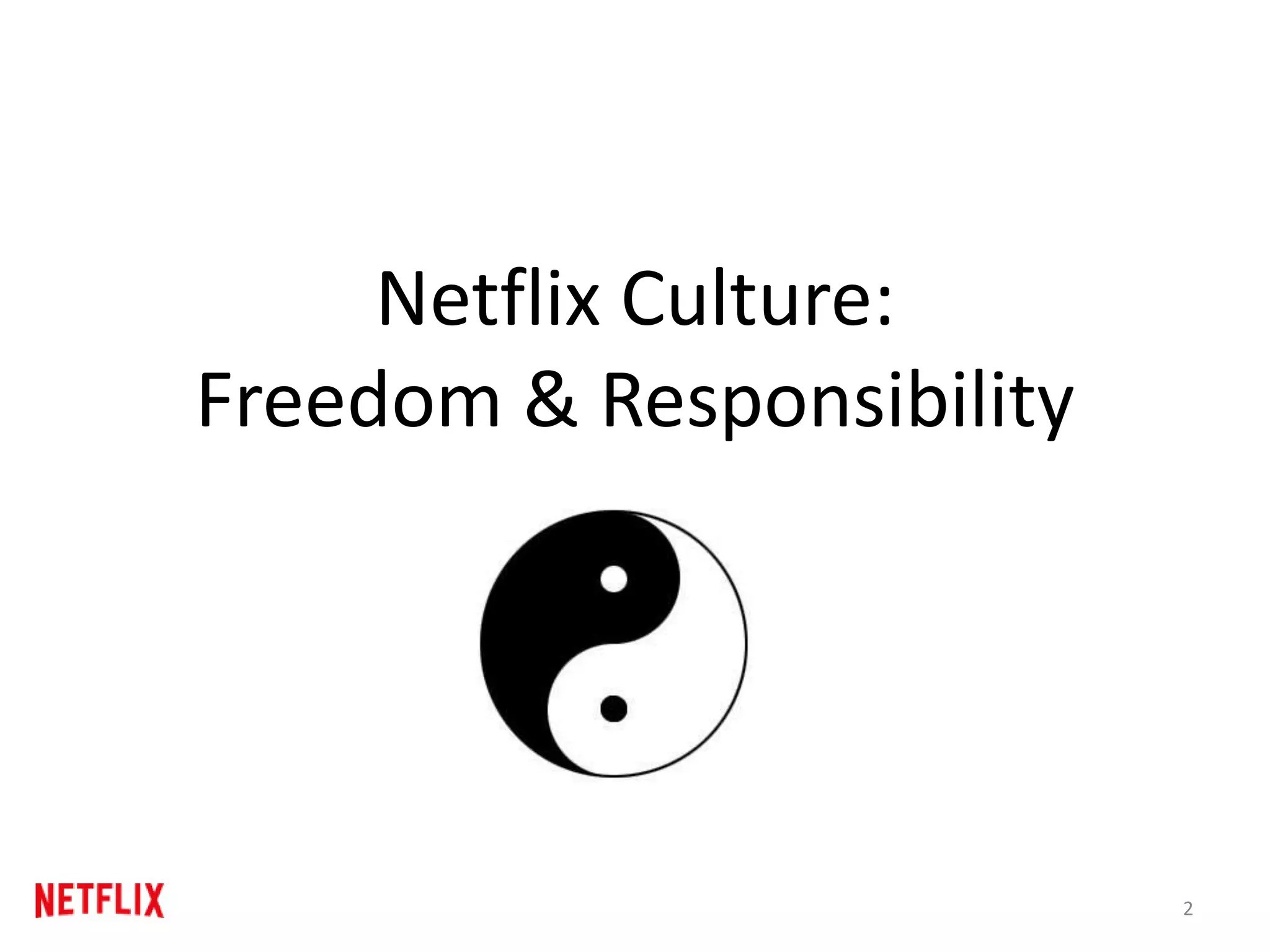 Original Netflix culture deck cover slide