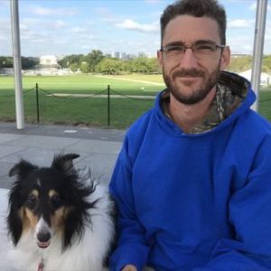 Anthony Stevens with his dof