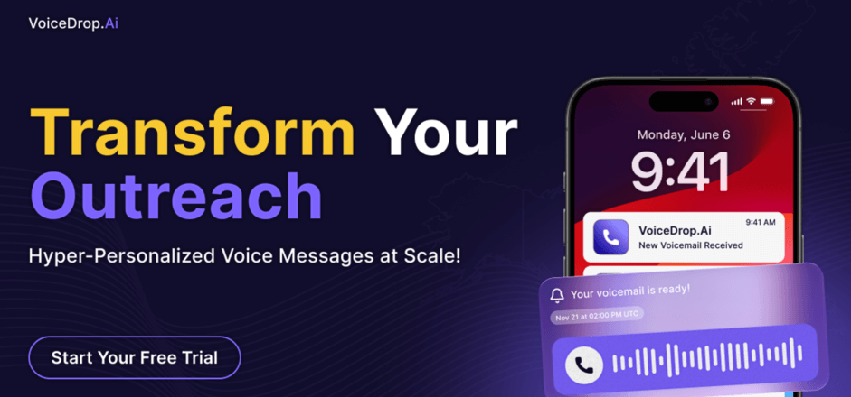 VoiceDrop — ringless voicemail automation and AI callback agent