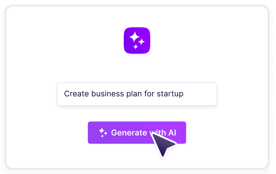 make a business plan with ai