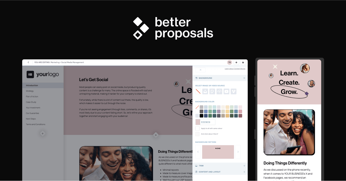 Best proposal automation tools - Better Proposals