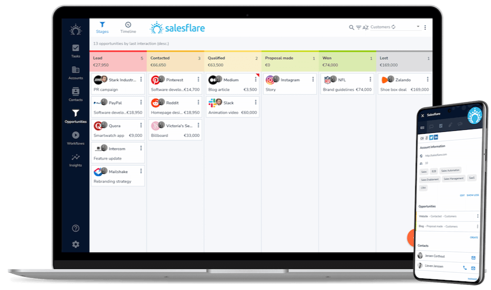 Best sales demo software - Salesflare