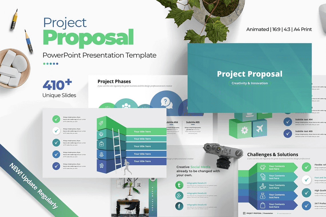 Project proposal PowerPoint template