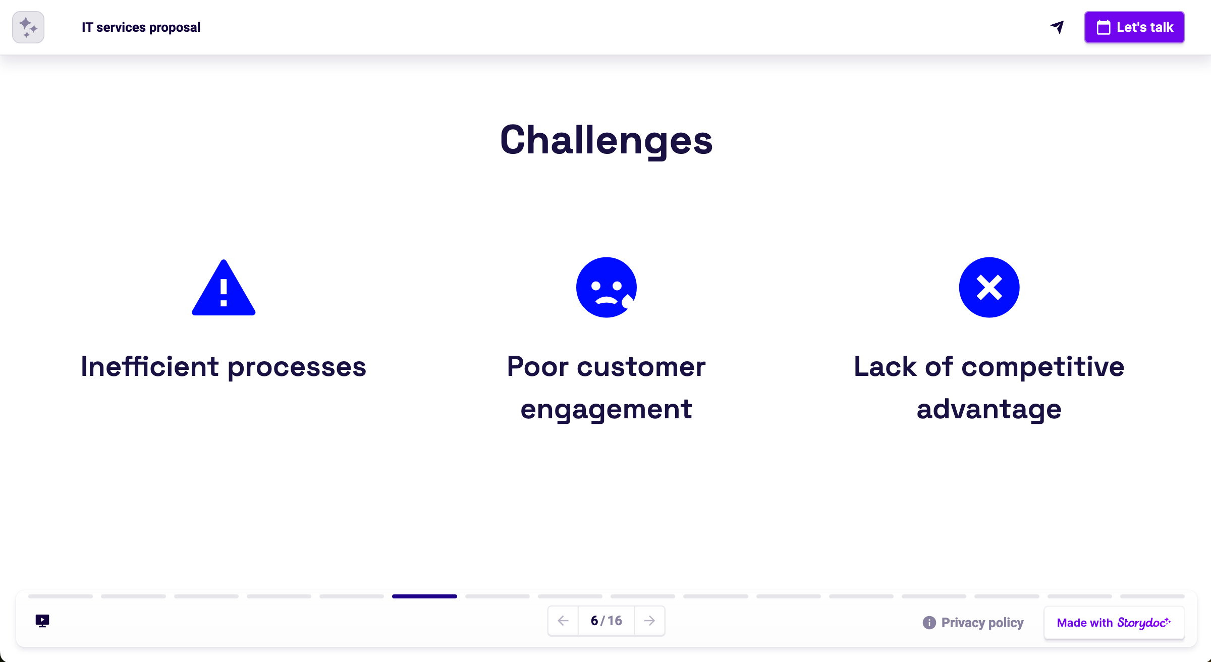 challenges slide