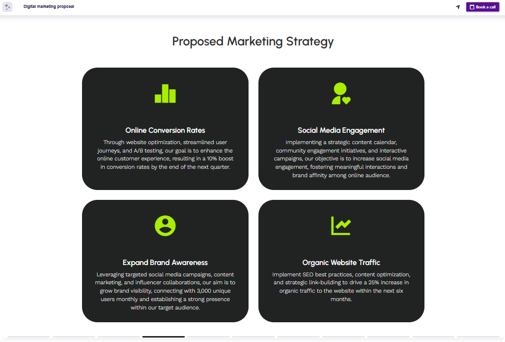 Marketing deck marketing strategy example