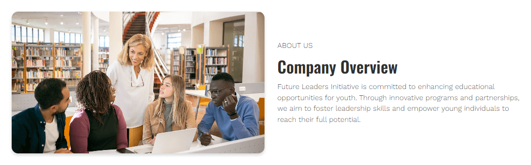 Major gift proposal about us slide example