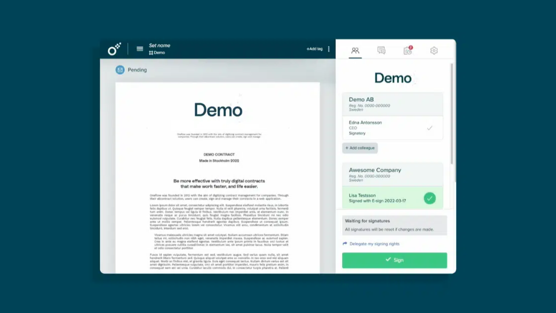 Digital contract management