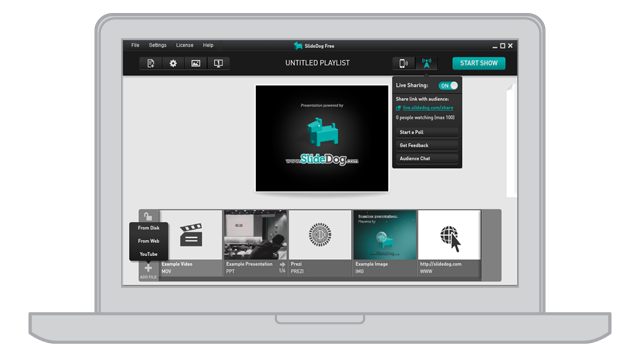 SlideDog presentation maker