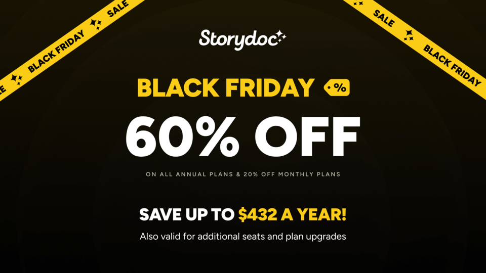 Storydoc black friday saas deal
