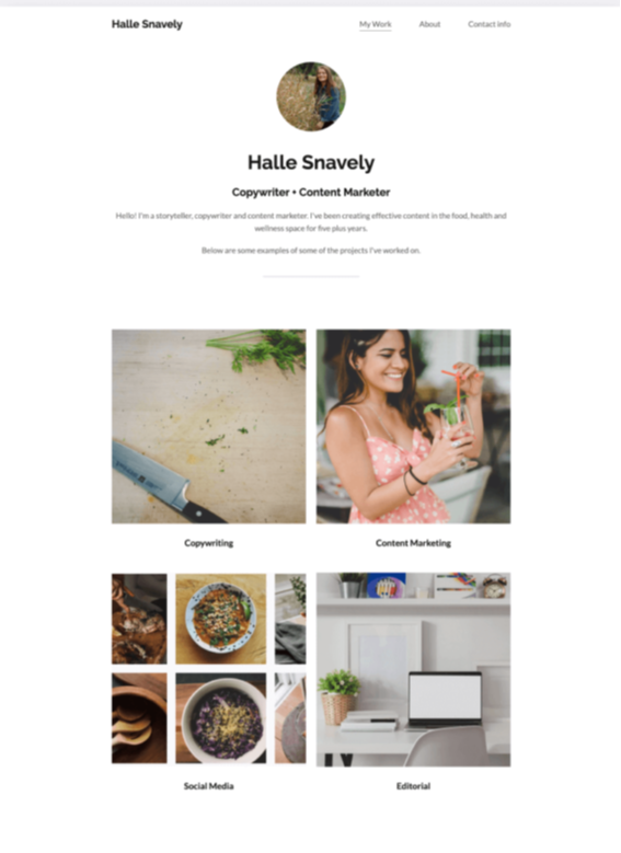 Halle Snavely portfolio