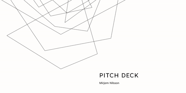 Static pitch deck