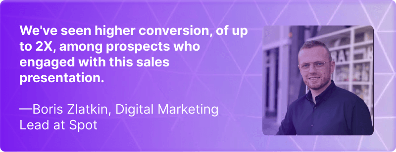 sales presentation quote - spot