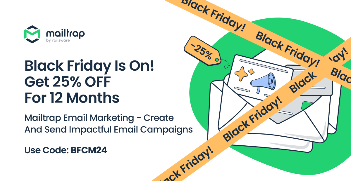 Mailtrap black friday saas deal