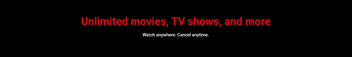 Netflix pitch deck Unique Value Proposition slide