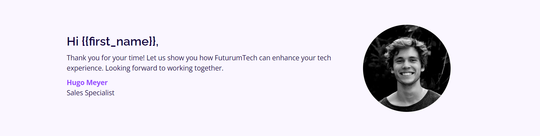 Personalized product proposal slide