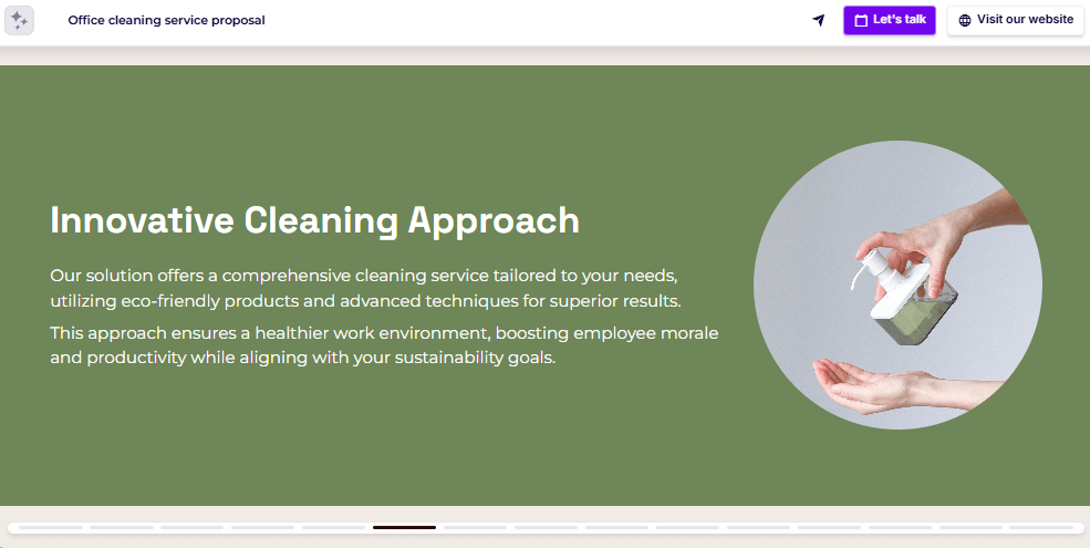 Sales proposal proposed solution slide example