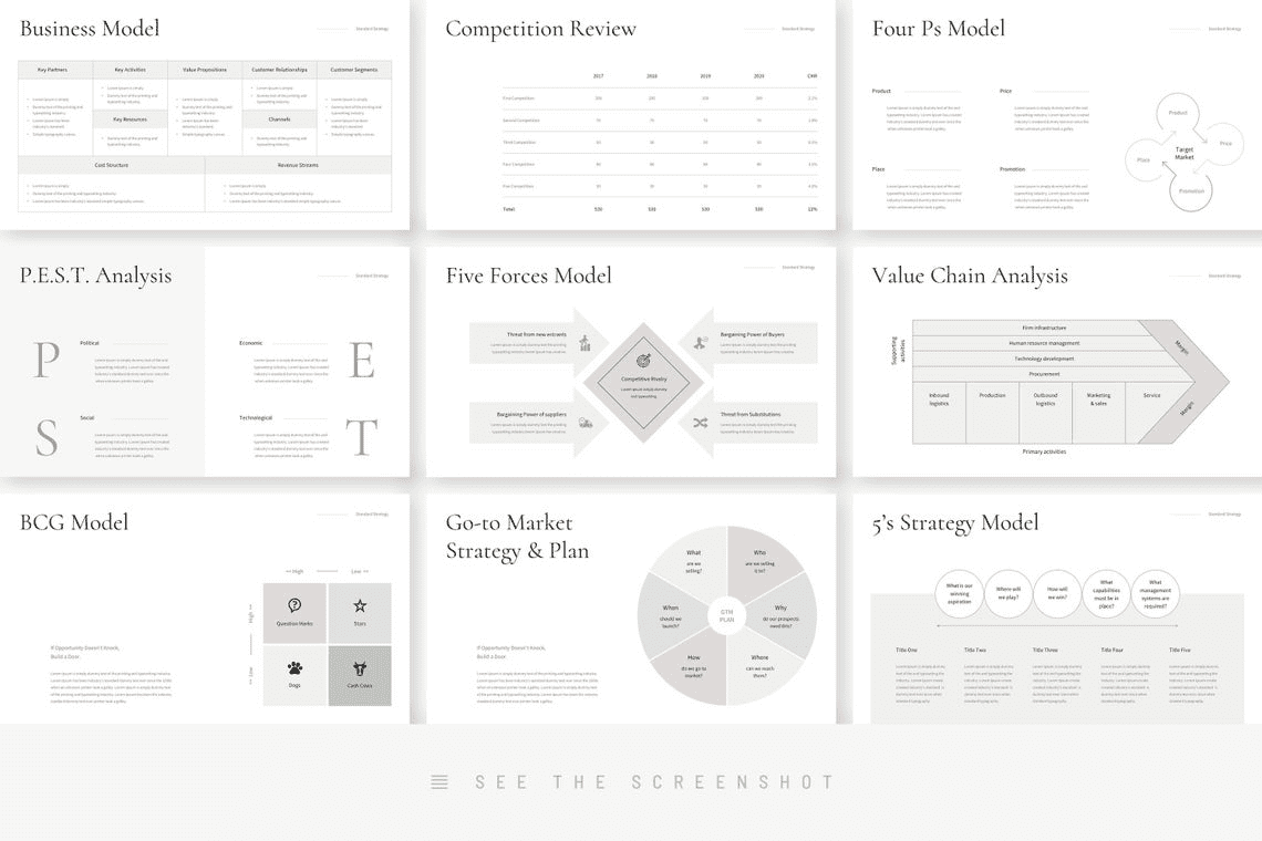 Business strategy PowerPoint template