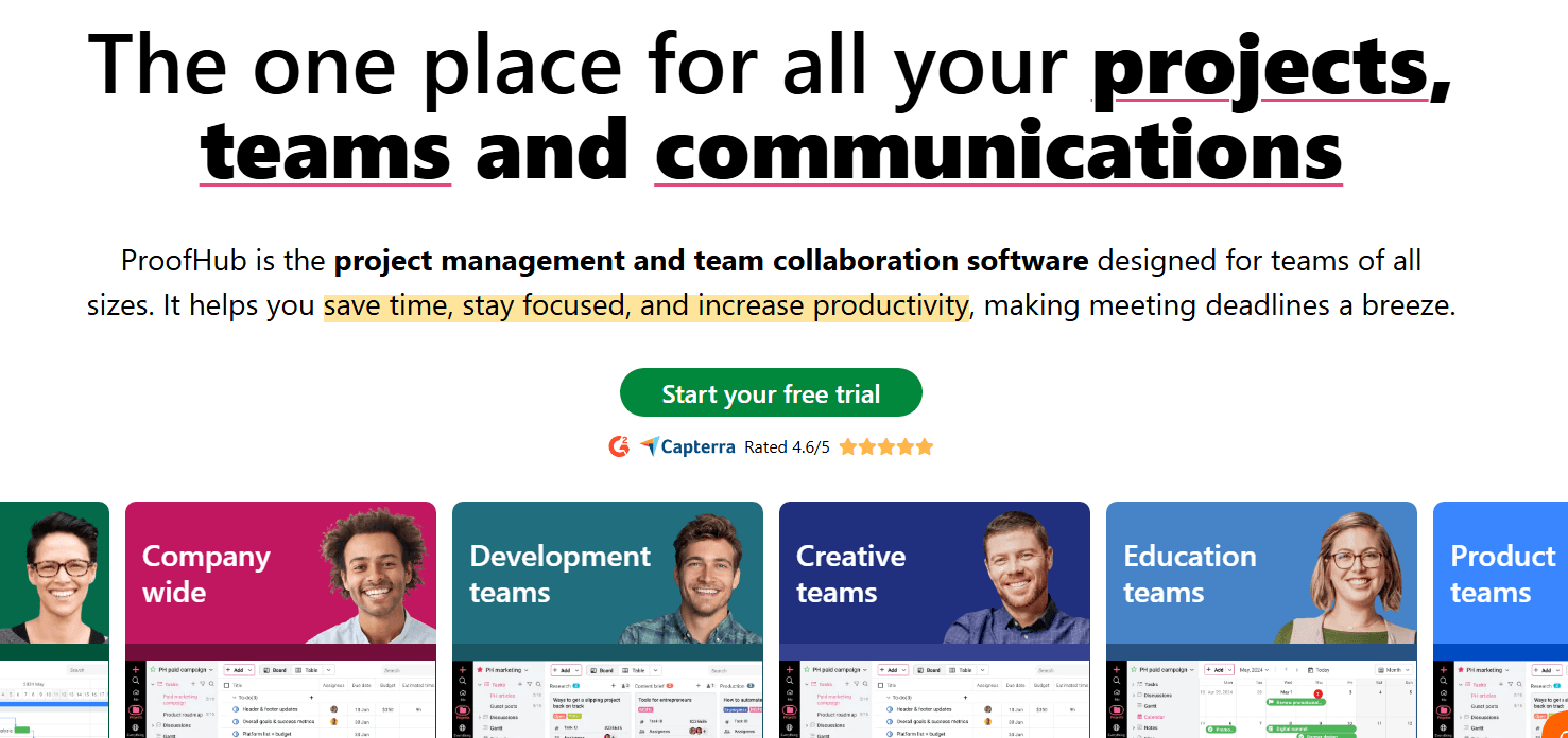Best productivity tools - ProofHub