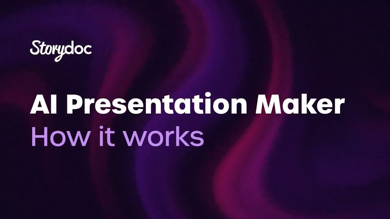 How Storydoc AI business presentation maker works