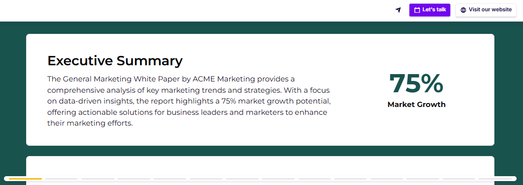 Marketing research proposal executive summary example