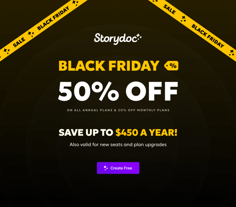 storydoc black friday saas deal