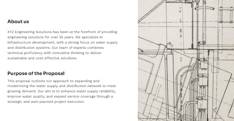 Engineering project proposal introduction slide example